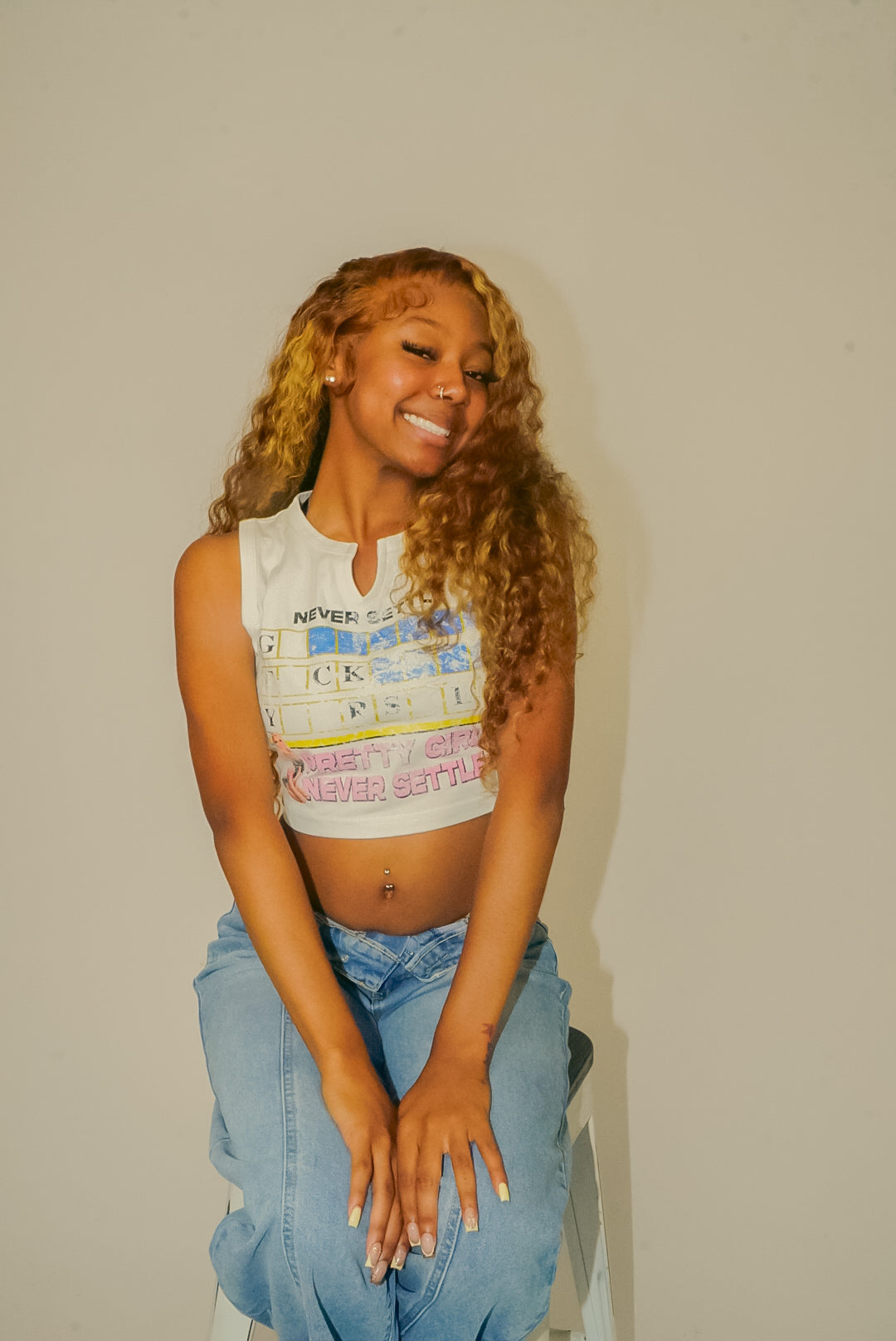 Never Settle “Go F*** Yourself”Cropped Tees