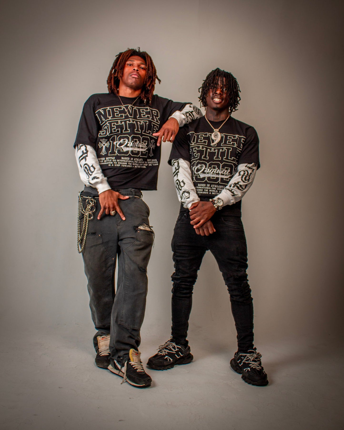 Black Never Settle “stepping towards success” T-Shirts