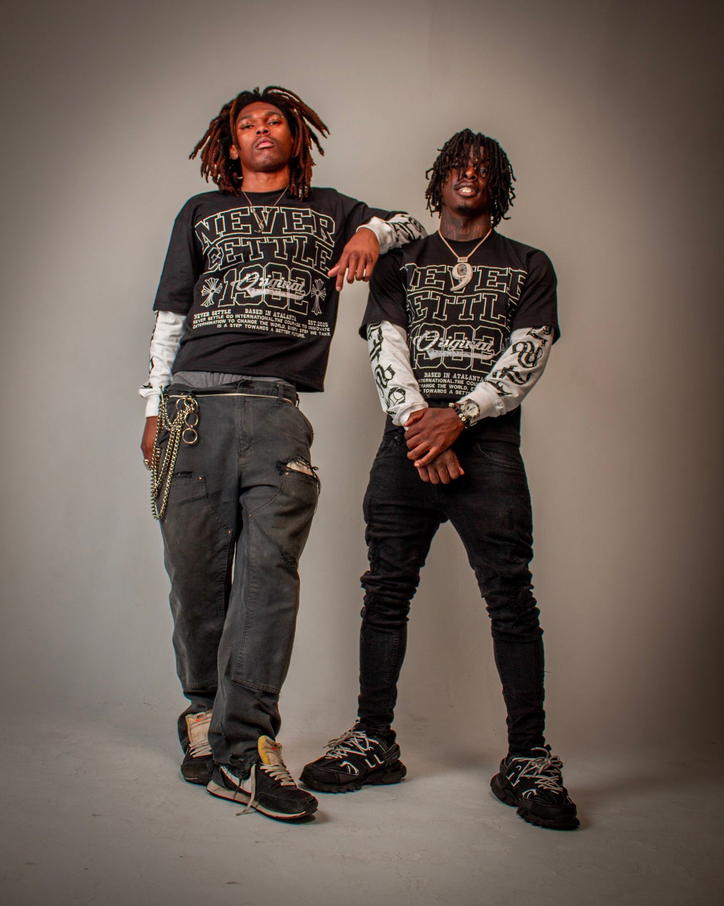 Black Never Settle “stepping towards success” T-Shirts